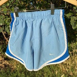Blue and White Nike Dry-fit Workout Shorts